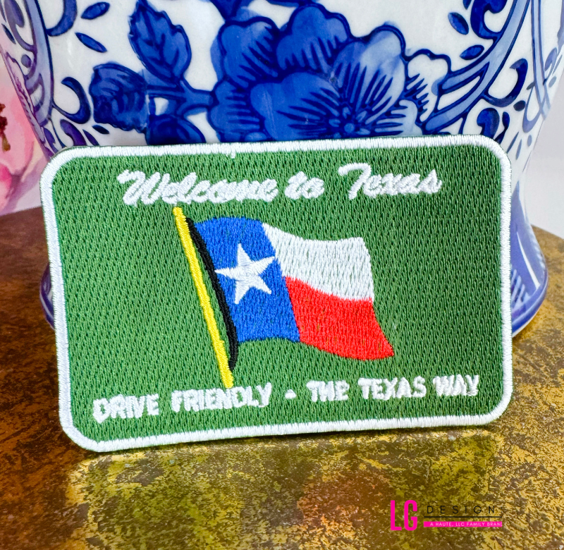 Welcome to Texas State Sign Patch