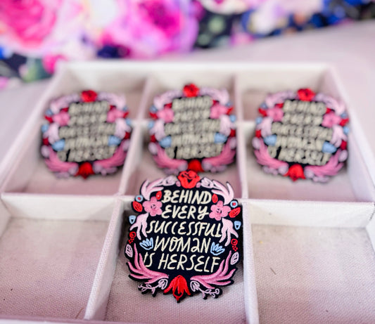 Behind every successful woman is herself patch bundle