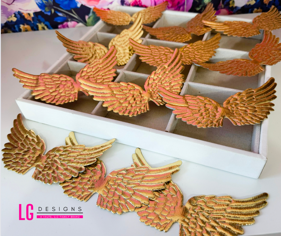 Gold Foil Angel Wings