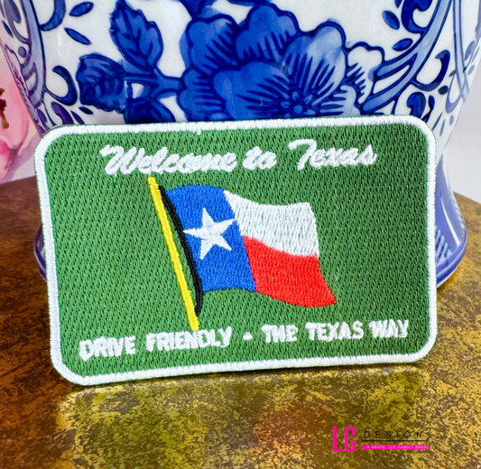 Welcome to Texas State Sign Patch