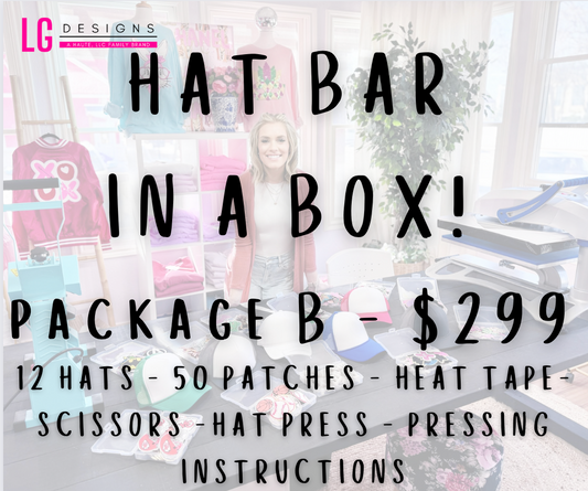 Hat Bar in a Box  Package B *** With Colored Heat Press ***