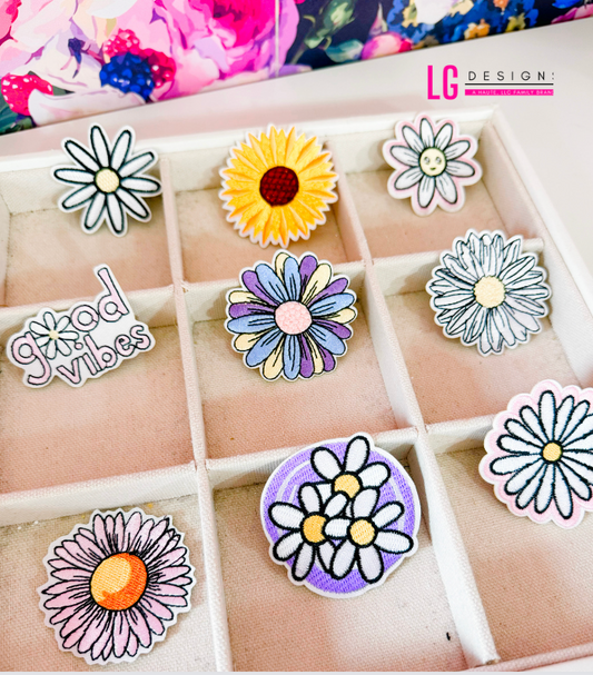 Good Vibes Sunflower assorted patch pack