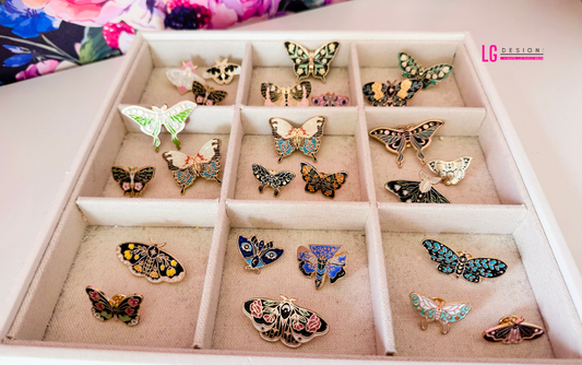 Butterfly enamel pins