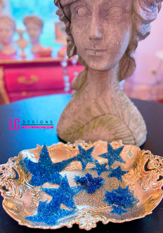 Blue Rhinestone Stars